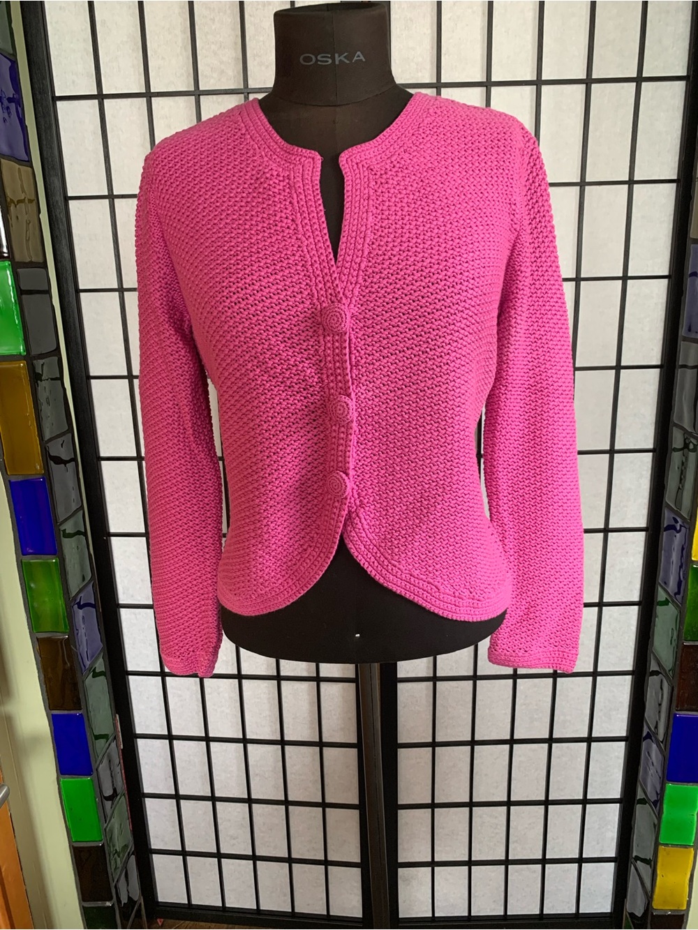 J JILL TUCK STITCH CARIDGAN SWEATER Jacket Camilla Pink size Small New With Tags